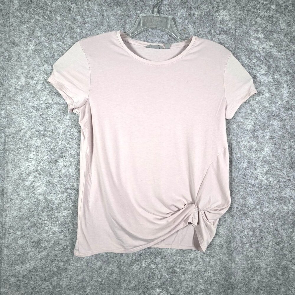 Athleta Women's Athletic Top Short Sleeve Pullover Twist Detail Pink Size M